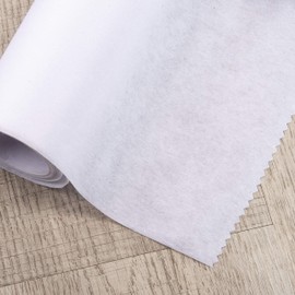Aufbügelbarer/aufbügelbarer Einlagestoff - Schwergewicht 75cm breit - 2 Meter - Weiß (Vliesstoff)