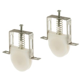 Columbia Sliding Screen Door Roller, Nylon Wheel | Screen Door Roller Assembly, Thin, 1 inch Nylon Ball Bearing Wheel Metal Housing | Roller for Patio Screen Glass Door Repair (2-Pack)