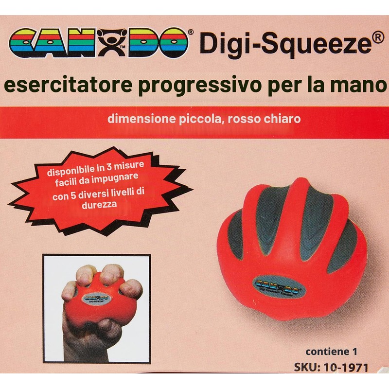 anDo Digi-Squeeze Esercitatore per Mano – Piccola palla per rafforzare