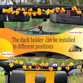 EJDRFN Duck Holder for Jeep,Paracord Duck Holder for Jeep Wrangler,Duck Mount Holder Compatible with Jeep Wrangler TJ JK&JL,Car Paracord Duck Holder,Red (1PCS)