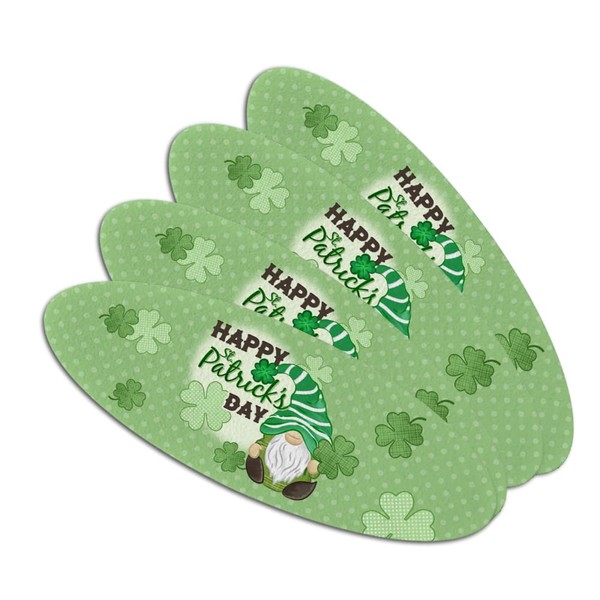 St. Patrick Day Gnome Double-Sided Oval Nail File Emery Board