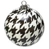 Houndstooth Christmas Ornaments (12 Pack)! Classic Black and White Check