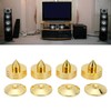 4Set Speakers Spikes Shock Absorbing Prevent Slip Zinc Alloy Speaker
