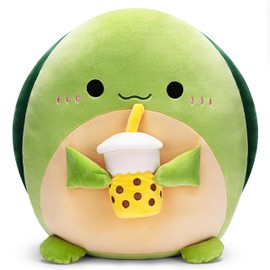 Colliyarko Original 12.5-Inch Large Turtle Stuffed Animal Plush Pillow,Cute Big Soft Plushie Toy,Fat Kawaii Cuddle Adorable Gift for Kids Girls Family