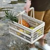 AIMALL Foldable Picnic Basket, Portable Shopping Basket for Vegetables and