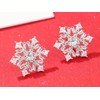 MILACOLATO Christmas Snowflake Earrings For Women Girls 925 Sterling Silver