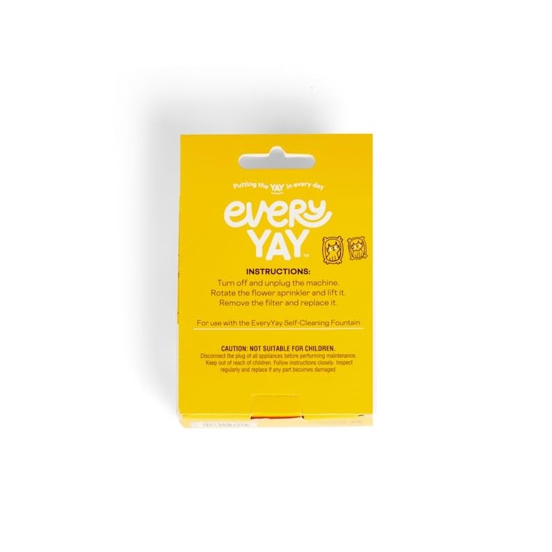 EveryYay Get Fresh Self-Cleaning Fountain Replacement Filters for Cats