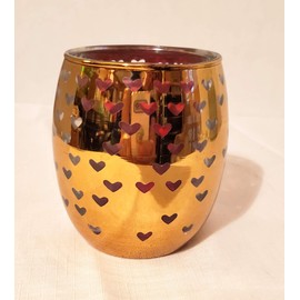 Yankee Candle New Holiday Flicker Marrekesh Nights Gold Heart Votive Candle Holder Love
