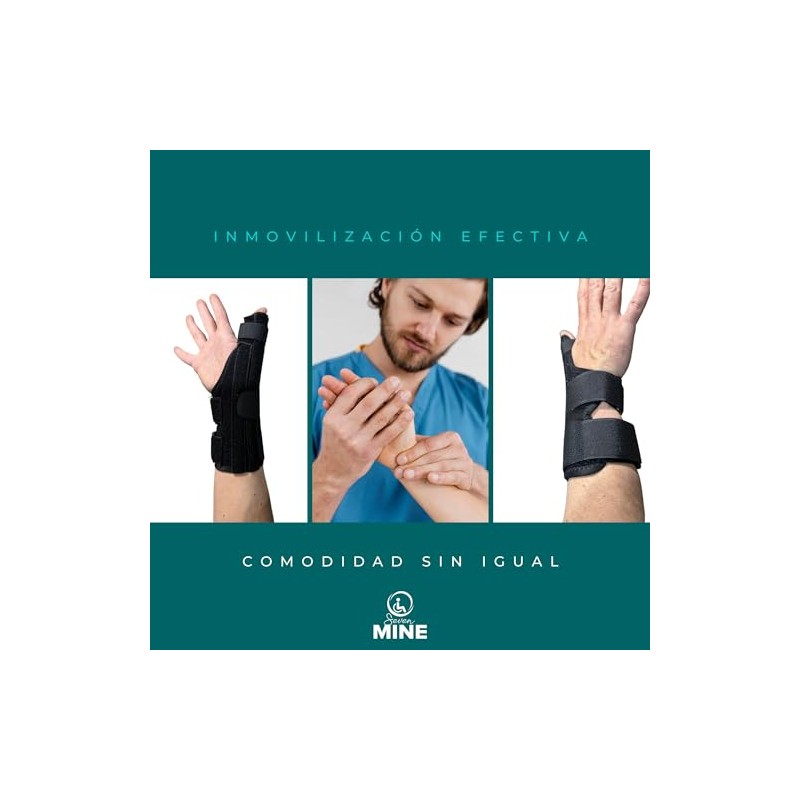 SEVEN MINE Ferula Larga para Pulgar - Talla Universal Unisex,