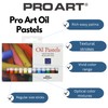 PRO ART Oil Pastels Regular Vivid Color 12pc, Soft &