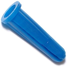 Hard-to-Find Fastener 014973294106 Conical Plastic Anchors, 10-12 x 1-Inch, 100-Piece , Blue