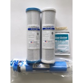GE HYDRONIX SMART WATER RO PNRV12Z PRE & POST FILTERS 50 GPD REVERSE OSMOSIS REPLACEMENT FILTERS GE FXWTX GE FX12P GE FX12M NSF CERTIFIED