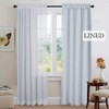 NICETOWN Blackout Curtain Liners for Room Darkening Curtains, White Blackout