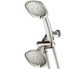 AquaDance Luxury Square 48-setting High-Pressure Dual Head/Handheld Shower Spa Combo.