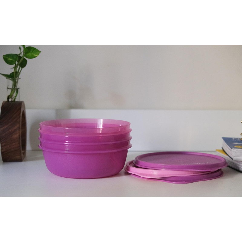 Tupperware Leftover Bowl Set Storage Food Containers (600ML x 3pcs)