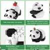 GAROMIA Panda Building Blocks Set, Mini Clamping Blocks, Panda Building