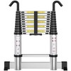ARCHOM Telescoping Ladder with Hooks 10.5 FT - Aluminum Telescopic