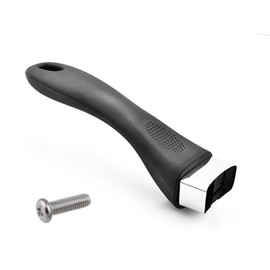 LIFTATAPA Bakelite Pot Handle, Scald-Proof Long Handle Replacement Grip, Removable Cookware Pot Lid Handles with Screw for Cookware Sauce pan and Skillet(Black)