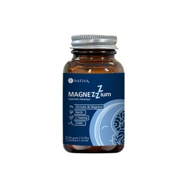 Nativa5 Magnezzzium | GLICINATO DE MAGNESIO QUELADO + Hongo Reishi + L-Teanina + GABA | Suplemento Natural para DORMIR BIEN, Sueño Profundo Sin Melatonina |Ingredientes Certificados 60 Cápsulas Veganas