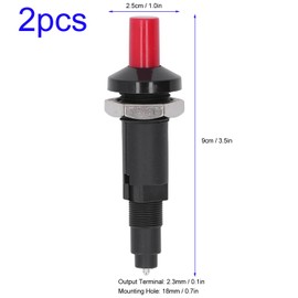 VISSQH Piezo Igniter, 1 Out 1 Button Spark Igniter, Piezo Spark Igniter, Ceramic Piezo Igniter, Gas Grill Igniter, Suitable for Gas Fireplace and Oven