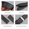 BISONSTRAP Leather Watch Straps, Casual Style Replacement Band for Men