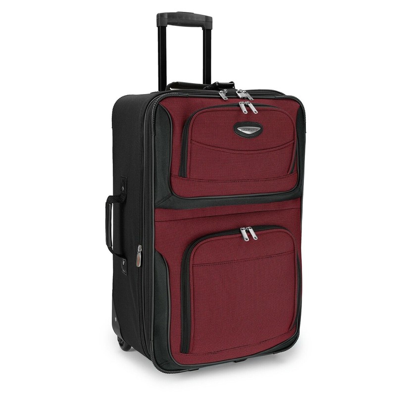 Travel Select Amsterdam Expandable Rolling Upright Luggage Red 4-Piece Set