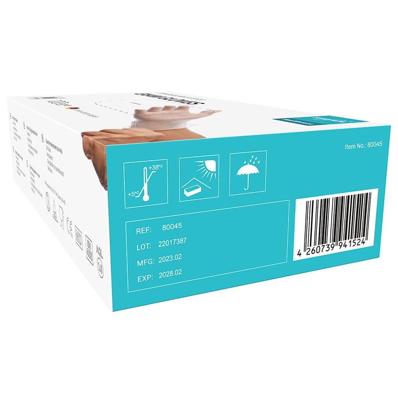 EUROPAPA® Disposable Vinyl Gloves, Examination Gloves, Latex-Free, Powder-Free, Available in