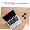 TEHAUX 50pcs Ethernet Port Plug Dust Covers for Desktop Computers
