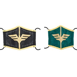 Bandai - Mobile Suit Gundam Zabi Family Symbol Gundam, Bandai Chara-Mask Face Mask 2 Pack