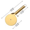 Berglander Pizza Wheel, Gold Titanium Plating Stainless Steel Pizza Cutter,