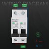 KERWINN Single-Side Interlock Circuit Breaker Manual Transfer Switch 120V/240V AC