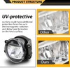 LED Fog Lights Lamp Assembly Compatible with Toyota Camry 2007-2013