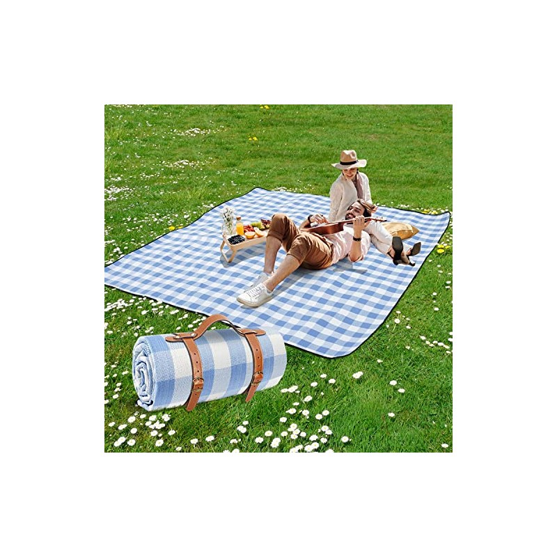sapsisel - Manta de Picnic de 80 x 80 Pulgadas,