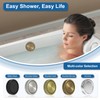 Fibetter Bathtub Overflow Cover 2-Screws on, 3.55" ABS Plastic Tub