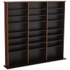 Prepac Triple Width Wall Storage Cabinet, Cherry and Black