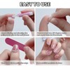 24Pcs False Nails for Woman,Pink Gradient Stick on N/ails,Acrylic Full