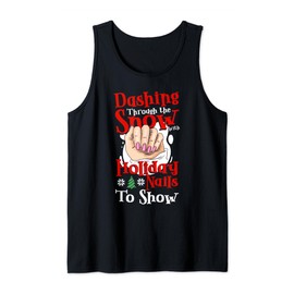 Gel Nails Nail Artist Nail Salon Nail Tech Christmas Shirt Tank Top
