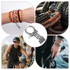 TIXIPEM Paracord Bracelet Shackle Buckle [5PCS] - Adjustable Metal Pattern