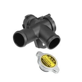 ACROPIX No 21501-9HA0A/21430-8991C Engine Radiator Filler Neck with Fully Sealed Cap for Nissan Altima 2.5L L4 2007-2013 Plastic Upper Radiator Coolant Filler Neck Water Pipe Car Parts