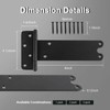 Pubotlu 6 Pack 8" Door Hinges,300 Lbs Capacity Heavy Duty