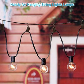 Coideal 100 Pack Bronze Metal Curtain Clips with Hooks String Party Lights Hanger Wire Holder for Photos, Bedroom, Bathroom, Home Decoration, Art Craft Display