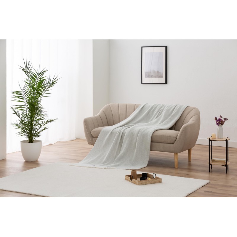 Todocama - Extra Soft Cotton Blanket with GOFRE Design, Multipurpose