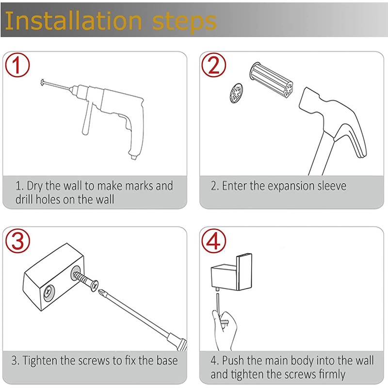 RANDOM Matte White Towel Hooks Bathroom Hardware Accessories Hook 304