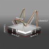 Hipiwe Metal Display Stand with Acrylic Base, Gold Business Card