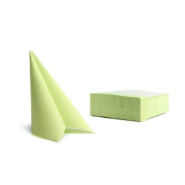 Aroba 50 Soft Point Napkins Soft Material, Volume & Structure | Gastro Napkins | 38 x 38 cm 1/4 Fold | Good Quality for Wedding Birthday Hotel Catering | Green Kiwi