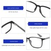 BLUEMOKY Blue Light Reading Glasses for Men，Sport Square Frame Readers,