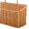 Mobestech Boho Wall Mounted Rattan Storage Basket Handwoven Faux Rattan