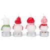 Transpac Snowman Christmas Wax Candles Set of 4 Winter Holiday