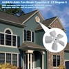 A65826 Metal Fan Blade 8" Diameter 5 Blades 1/4" Bore