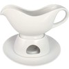 KOVOT 12 Ounce Gravy Boat, Warming Stand & Tray |